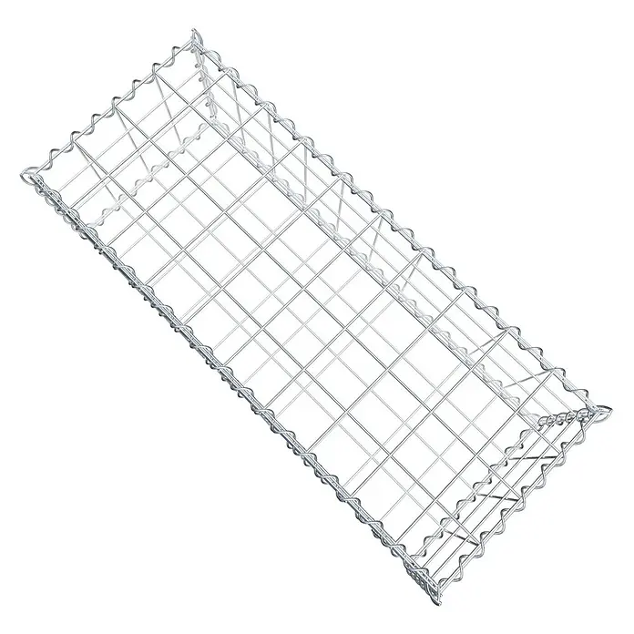 Gabiona Gabione - 100 x 40 x 30 cm, Metall, Maschenbreite: 100 mm, Maschenhöhe: 100 mm - Gabionenkorb aus Drahtgeflecht für den Gartenbau und Landschaftsbau.