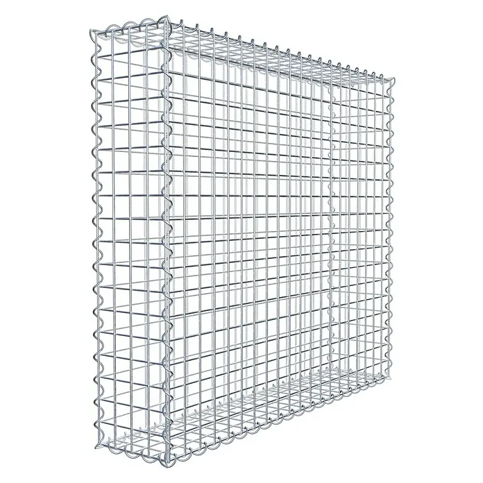 Gabiona Gabione - 100 x 20 x 90 cm, Metall, Maschenbreite: 50 mm, Maschenhöhe: 50 mm - Gabione aus Drahtgeflecht für Garten- und Landschaftsbau. Robuste Konstruktion für vielfältige Anwendungen im Außenbereich.