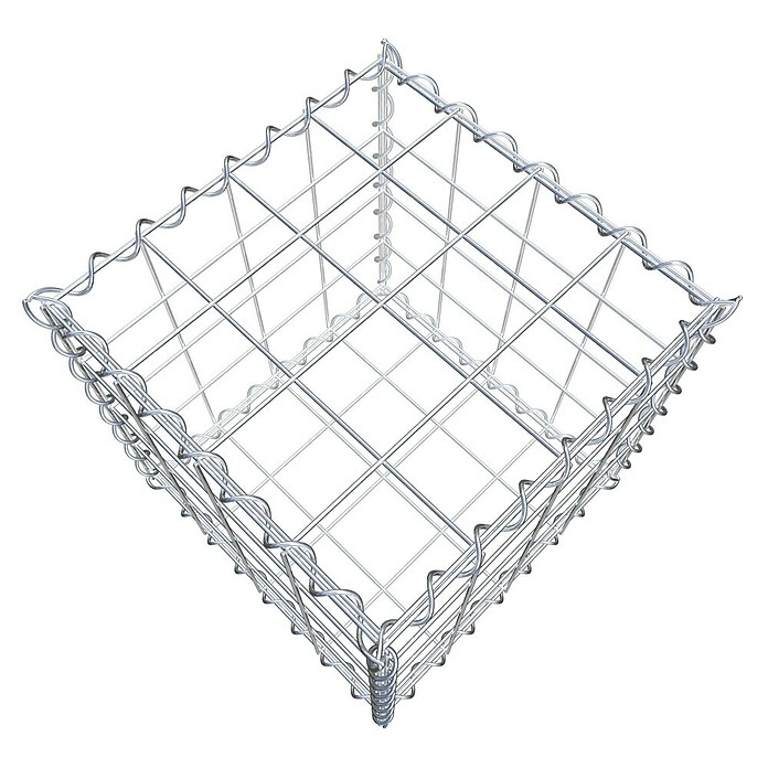 Gabiona Gabione (40 x 40 x 40 cm, Metall, Maschenbreite: 100 mm, Maschenhöhe: 100 mm) | BAUHAUS