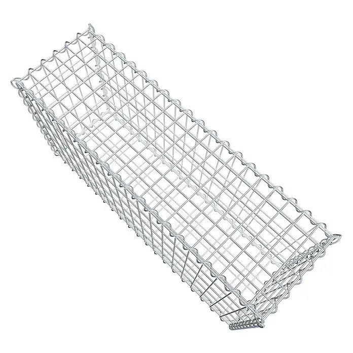 Gabiona Gabione - 100 x 30 x 50 cm, Metall, Maschenbreite: 50 mm, Maschenhöhe: 100 mm - Ein Gabionenkorb aus Drahtgeflecht, leer und bereit für die Befüllung mit Steinen oder anderen Materialien. Ideal für Garten- und Landschaftsbau.