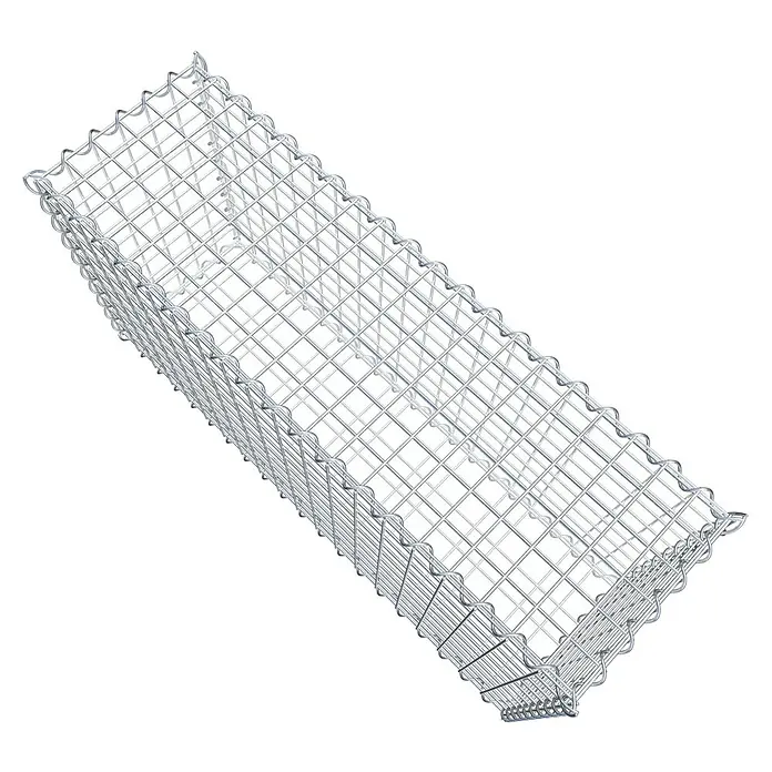Gabiona Gabione - 100 x 30 x 50 cm, Metall, Maschenbreite: 50 mm, Maschenhöhe: 50 mm - Ein Gabionenkorb aus Drahtgeflecht, ideal für den Gartenbau oder zur Hangbefestigung. Die Drahtstruktur bietet Stabilität für Steine oder Erdreich.