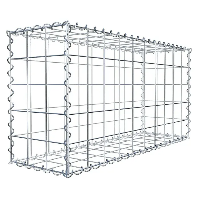 Gabiona Gabione - 100 x 30 x 50 cm, Metall, Maschenbreite: 100 mm, Maschenhöhe: 100 mm - Ein Gabionenkorb aus Drahtgeflecht, ideal für Landschaftsbau oder als dekoratives Element im Garten. Robustes Design für vielfältige Anwendungen.