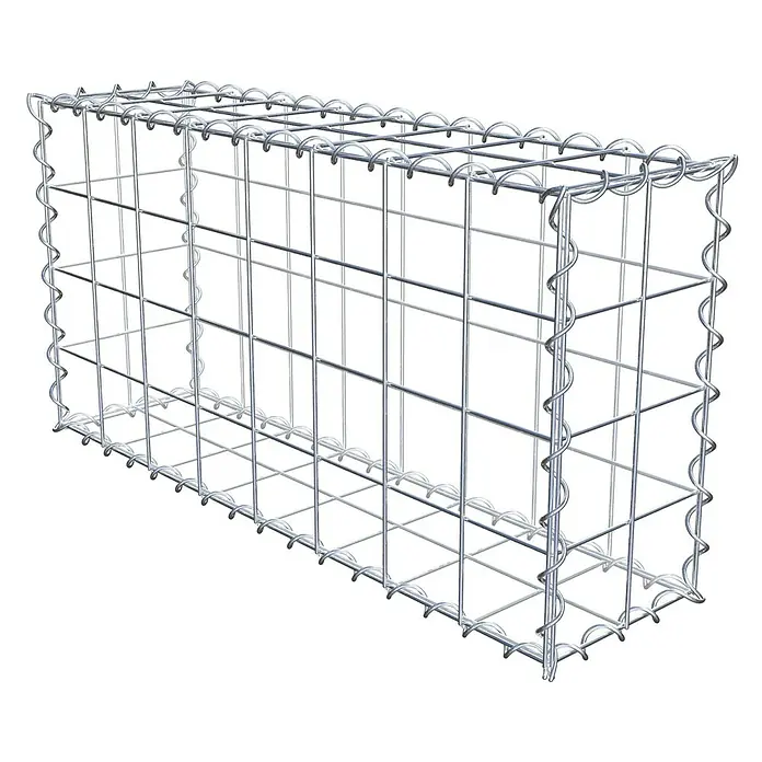 Gabiona Gabione - 80 x 20 x 40 cm, Metall, Maschenbreite: 100 mm, Maschenhöhe: 100 mm - Gabione aus Drahtgeflecht. Die Gabione besteht aus einem stabilen Drahtgeflecht und ist ideal für den Einsatz im Garten- und Landschaftsbau.