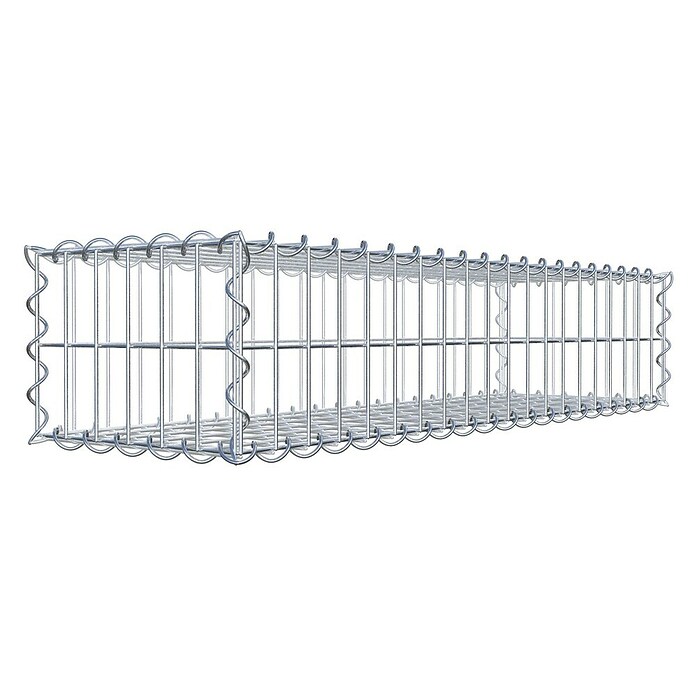Gabiona Gabione (100 x 30 x 20 cm, Metall, Maschenbreite: 50 mm, Maschenhöhe: 100 mm) | BAUHAUS