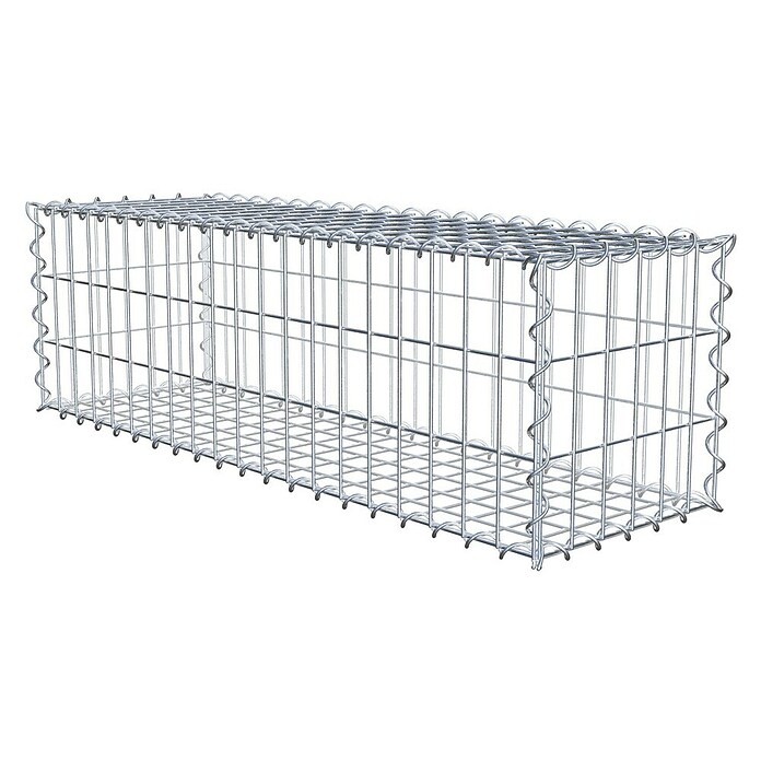 Gabiona Gabione (100 x 30 x 30 cm, Metall, Maschenbreite: 50 mm, Maschenhöhe: 100 mm) | BAUHAUS