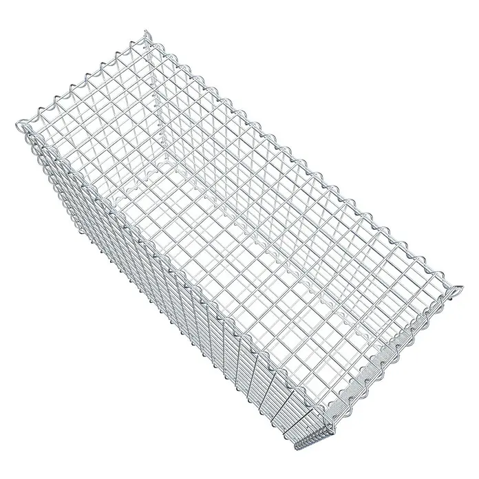 Gabiona Gabione - 100 x 40 x 60 cm, Metall, Maschenbreite: 50 mm, Maschenhöhe: 50 mm - Gabionen-Drahtkorb: Robuste Konstruktion für vielfältige Anwendungen im Garten- und Landschaftsbau. Ideal für Stützmauern und dekorative Elemente.