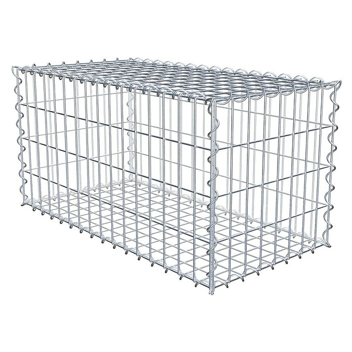 Gabiona Gabione (80 x 40 x 40 cm, Metall, Maschenbreite: 50 mm, Maschenhöhe: 100 mm) | BAUHAUS
