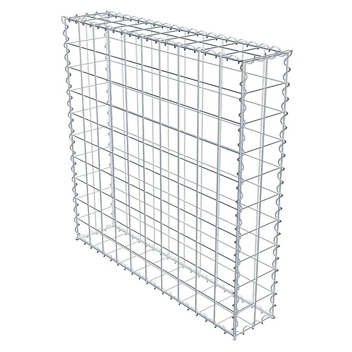 Gabiona Gabione (100 x 20 x 100 cm, Metall, Maschenbreite: 100 mm, Maschenhöhe: 100 mm) | BAUHAUS