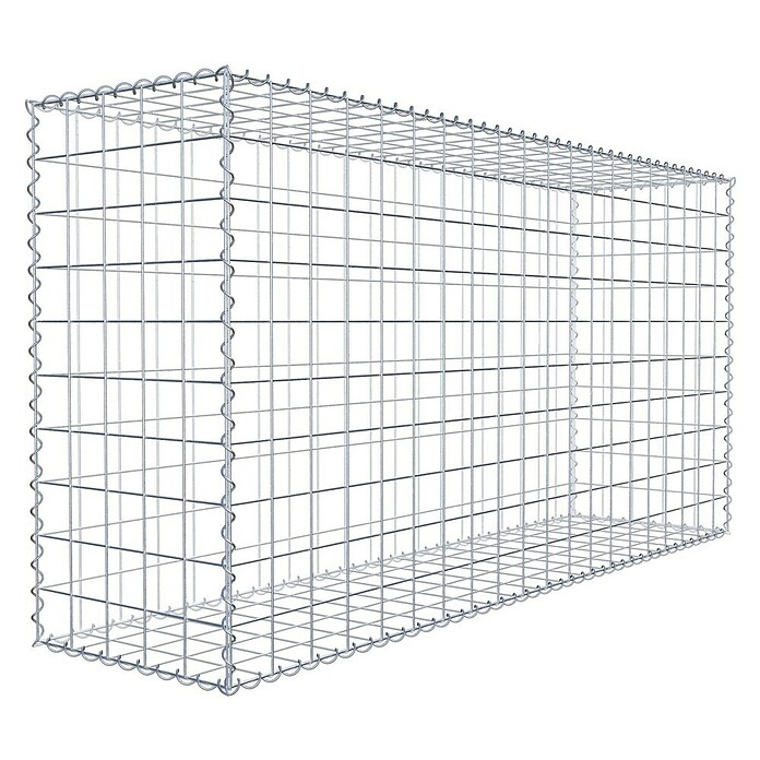 Gabiona Gabione (200 x 50 x 100 cm, Metall, Maschenbreite: 100 mm, Maschenhöhe: 100 mm) | BAUHAUS