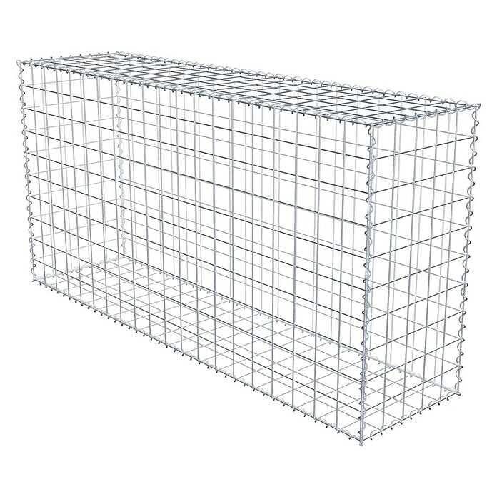 Gabiona Gabione (200 x 50 x 100 cm, Metall, Maschenbreite: 100 mm, Maschenhöhe: 100 mm) | BAUHAUS