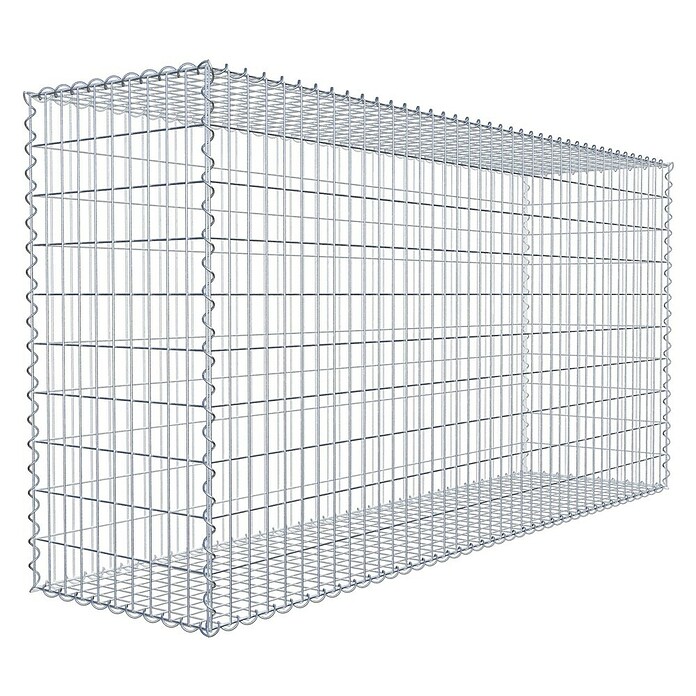 Gabiona Gabione (200 x 50 x 100 cm, Metall, Maschenbreite: 50 mm, Maschenhöhe: 100 mm) | BAUHAUS
