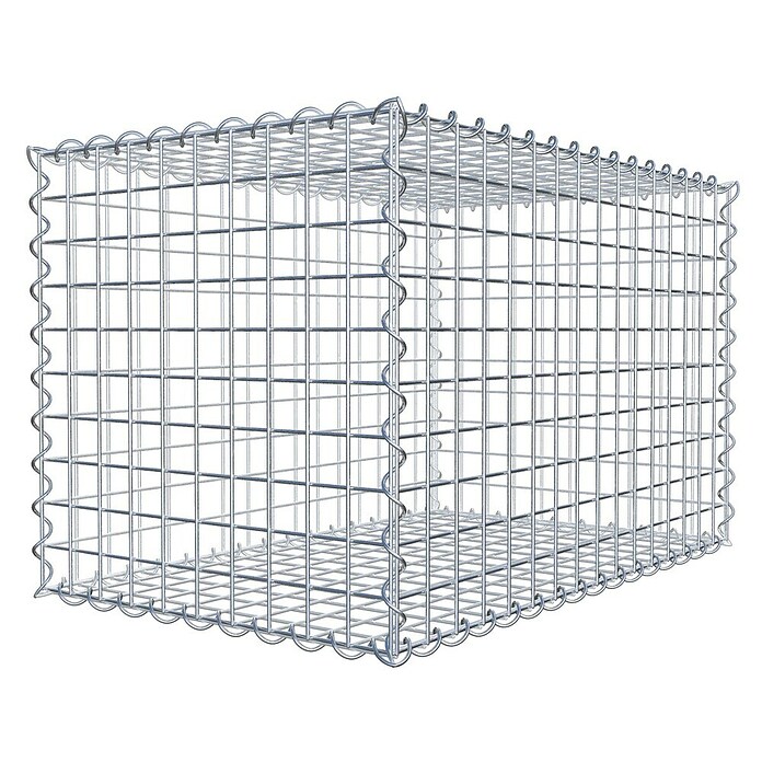 Gabiona Gabione (80 x 50 x 50 cm, Metall, Maschenbreite: 50 mm, Maschenhöhe: 50 mm) | BAUHAUS