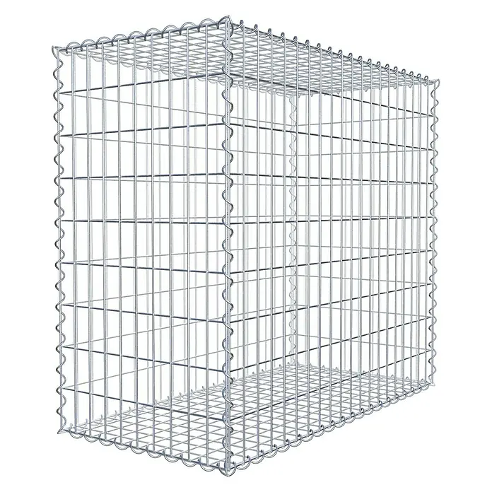 Gabiona Gabione - 100 x 50 x 90 cm, Metall, Maschenbreite: 50 mm, Maschenhöhe: 100 mm - Gabionenkorb aus verzinktem Stahl. Robust und langlebig für Garten- und Landschaftsbau, sicherer Halt für Steine.