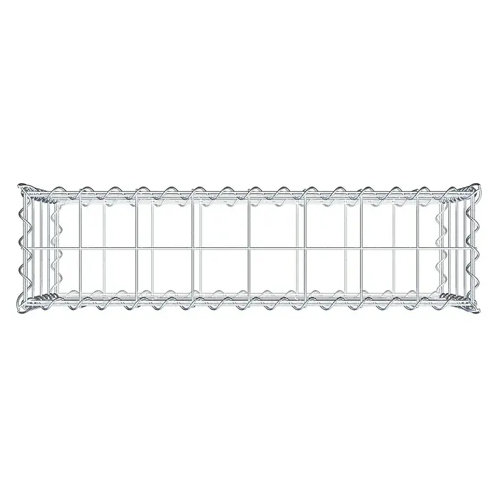 Gabiona Gabione - 80 x 20 x 40 cm, Metall, Maschenbreite: 100 mm, Maschenhöhe: 100 mm - Gabione aus Drahtgeflecht für den Garten- und Landschaftsbau.