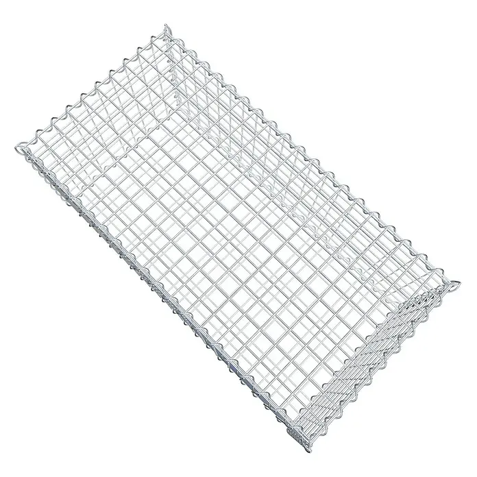 Gabiona Gabione - 100 x 50 x 40 cm, Metall, Maschenbreite: 50 mm, Maschenhöhe: 50 mm - Ein rechteckiger Gabionenkorb aus verzinktem Drahtgeflecht, der Stabilität und Schutz bietet. Ideal für Gartenbau.