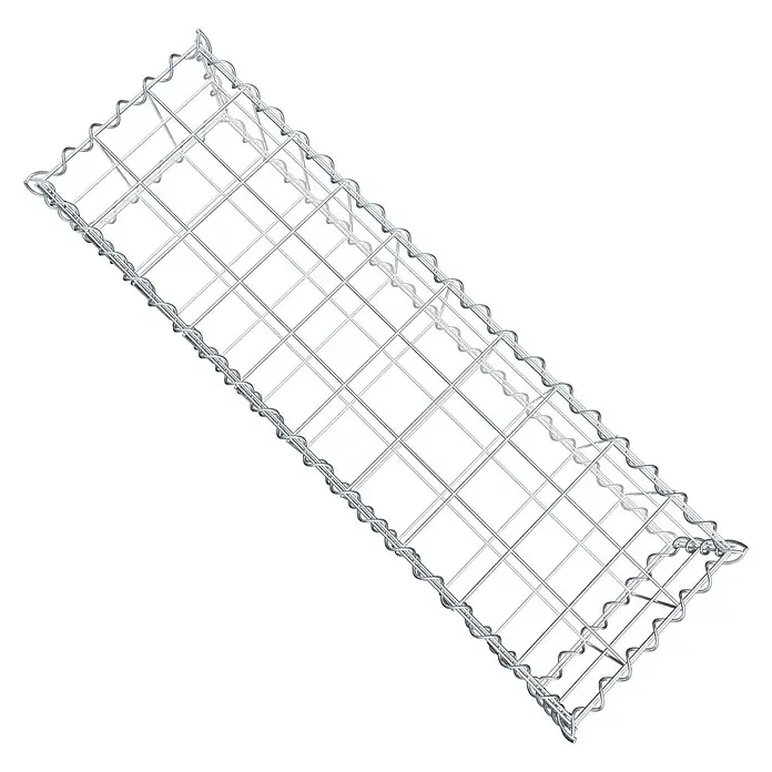 Gabiona Gabione - 100 x 30 x 20 cm, Metall, Maschenbreite: 100 mm, Maschenhöhe: 100 mm - Drahtgitterbox für Steine. Robustes Gabionengitter zur Befüllung mit Steinen als dekoratives Element für den Garten oder zur Hangbefestigung.