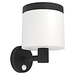 Eglo Aplique solar LED para exterior Pantete (8 W, Plástico, Blanco cálido, Negro)