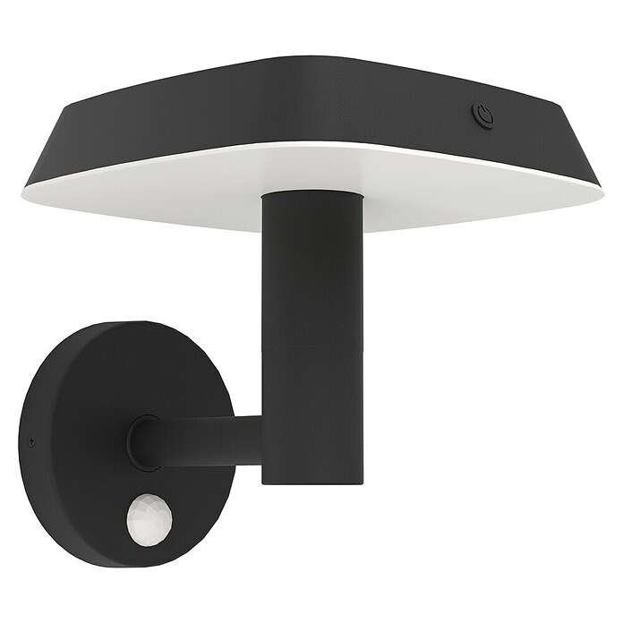 Eglo Aplique solar LED para exterior Dreoli (8 W, Plástico, Blanco cálido, Negro) | BAUHAUS