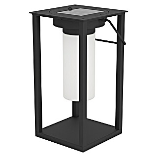 Eglo Lámpara de sobremesa solar Usigni (2,5 W, L x An x Al: 15 x 15 x 28 cm, Negro, IP44)