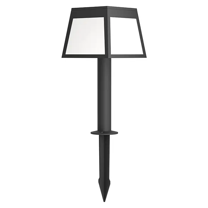 Eglo Estaca solar Altilia - L x An x Al: 15,5 x 15,5 x 56 cm, Negro, 790 lm - Una elegante lámpara de jardín negra con estaca de tierra. Proporciona luz brillante y multidireccional, ideal para iluminar caminos y jardines.