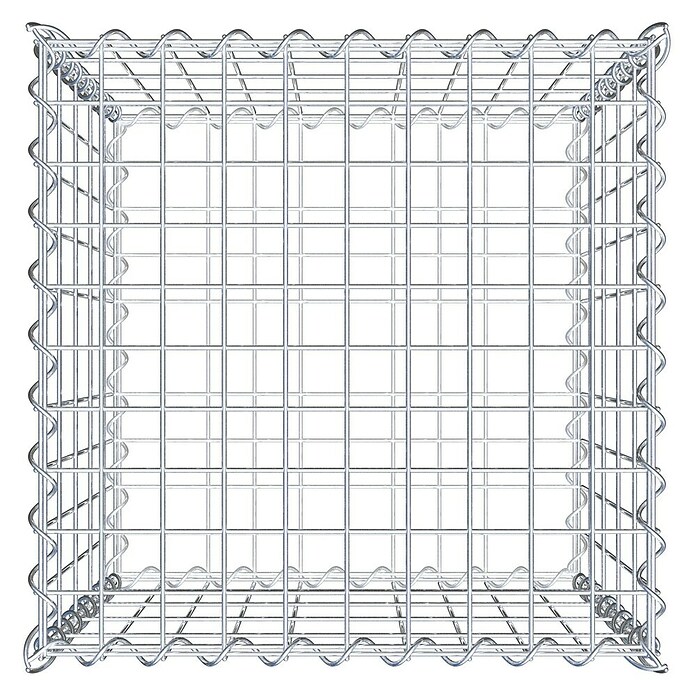 Gabiona Gabione (50 x 50 x 50 cm, Metall, Maschenbreite: 50 mm, Maschenhöhe: 100 mm) | BAUHAUS