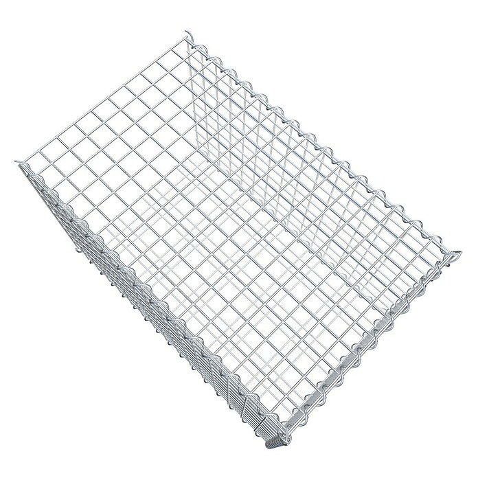 Gabiona Gabione Typ 2 (Zum Anbau in der Länge, 80 x 50 x 50 cm, Stahl, Maschenbreite: 50 mm, Maschenhöhe: 50 mm, Spirale) | BAUHAUS