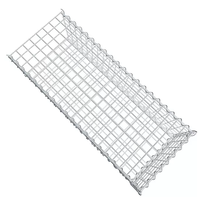 Gabiona Gabione Typ 2 - Zum Anbau in der Länge, 100 x 40 x 30 cm, Stahl, Maschenbreite: 50 mm, Maschenhöhe: 50 mm, Spirale - Rechteckiger Gabionenkorb aus verzinktem Stahldrahtgeflecht.