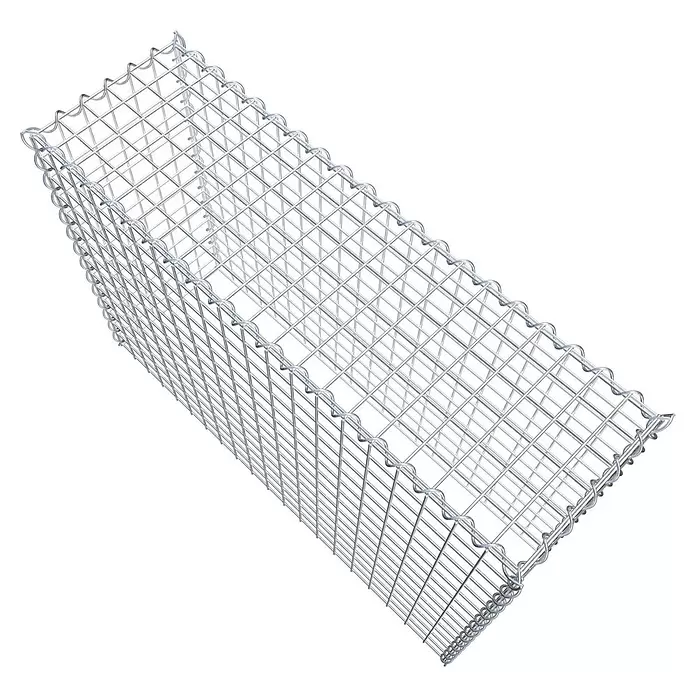 Gabiona Gabione Typ 3 - Zum Anbau in der Höhe, 100 x 30 x 70 cm, Stahl, Maschenbreite: 50 mm, Maschenhöhe: 50 mm, Spirale - Rechteckiger Gabionenkorb aus Metallgitter für Wände und Stützkonstruktionen.