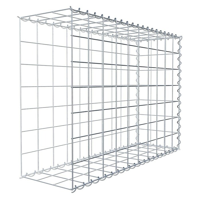 Gabiona Gabione Typ 2 (Zum Anbau in der Länge, 100 x 30 x 70 cm, Stahl, Maschenbreite: 100 mm, Maschenhöhe: 100 mm, Spirale) | BAUHAUS