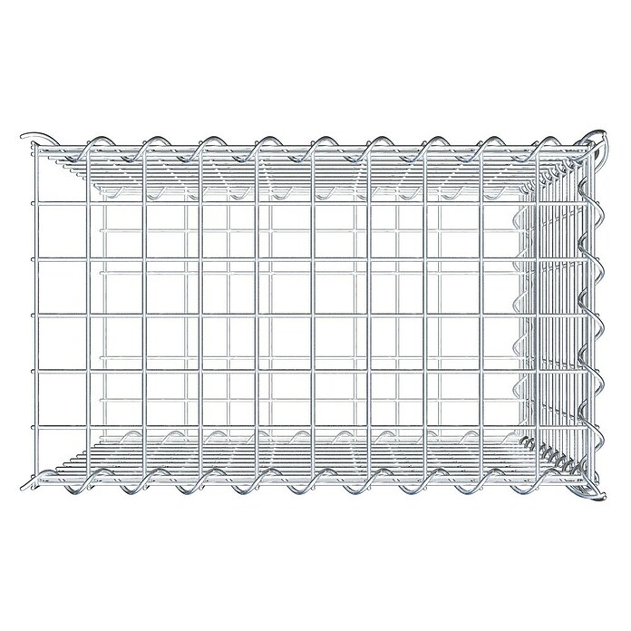 Gabiona Gabione Typ 2 (Zum Anbau in der Länge, 50 x 30 x 50 cm, Stahl, Maschenbreite: 50 mm, Maschenhöhe: 50 mm, Spirale) | BAUHAUS