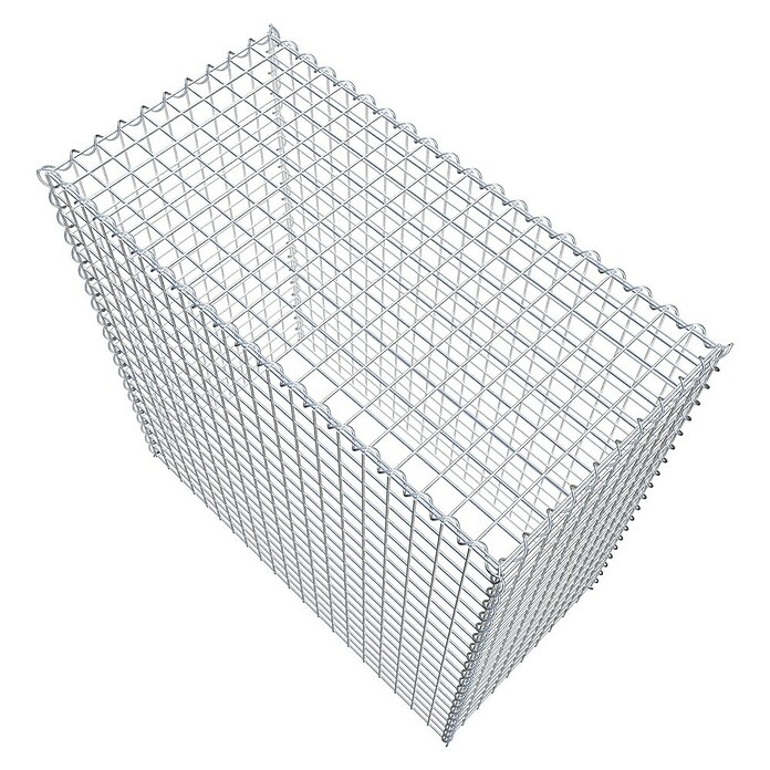 Gabiona Gabione Typ 3 (Zum Anbau in der Höhe, 100 x 50 x 100 cm, Stahl, Maschenbreite: 50 mm, Maschenhöhe: 50 mm, Spirale) | BAUHAUS