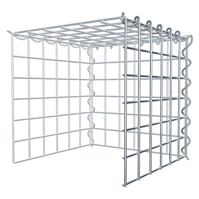Gabiona Gabione Typ 4 (Zum Anbau in Länge & Höhe, 30 x 30 x 30 cm, Stahl, Maschenbreite: 50 mm, Maschenhöhe: 50 mm, Spirale) | BAUHAUS