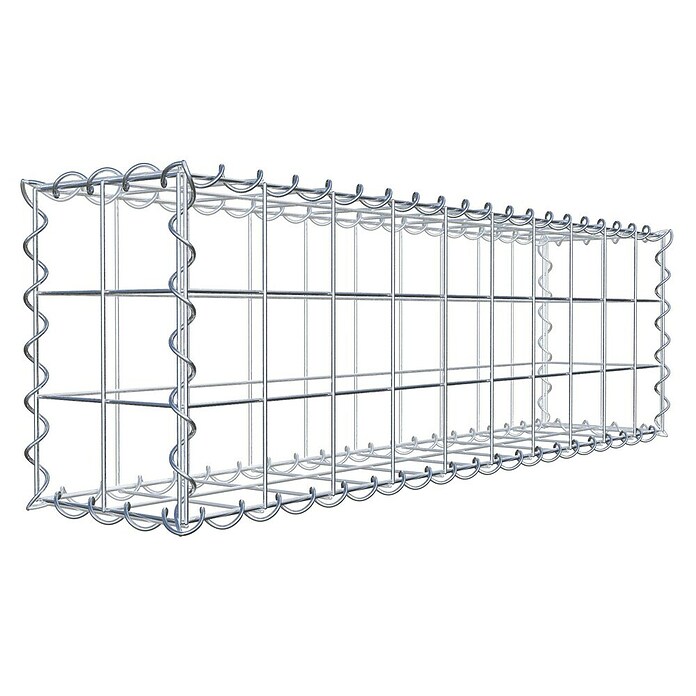 Gabiona Gabione (100 x 20 x 30 cm, Metall, Maschenbreite: 100 mm, Maschenhöhe: 100 mm) | BAUHAUS