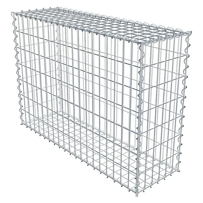 Gabiona Gabione - 100 x 30 x 70 cm, Metall, Maschenbreite: 50 mm, Maschenhöhe: 100 mm - Drahtgitterbox für vielseitige Anwendungen. Ideal für Gartenbau und Landschaftsgestaltung. Robust und langlebig.