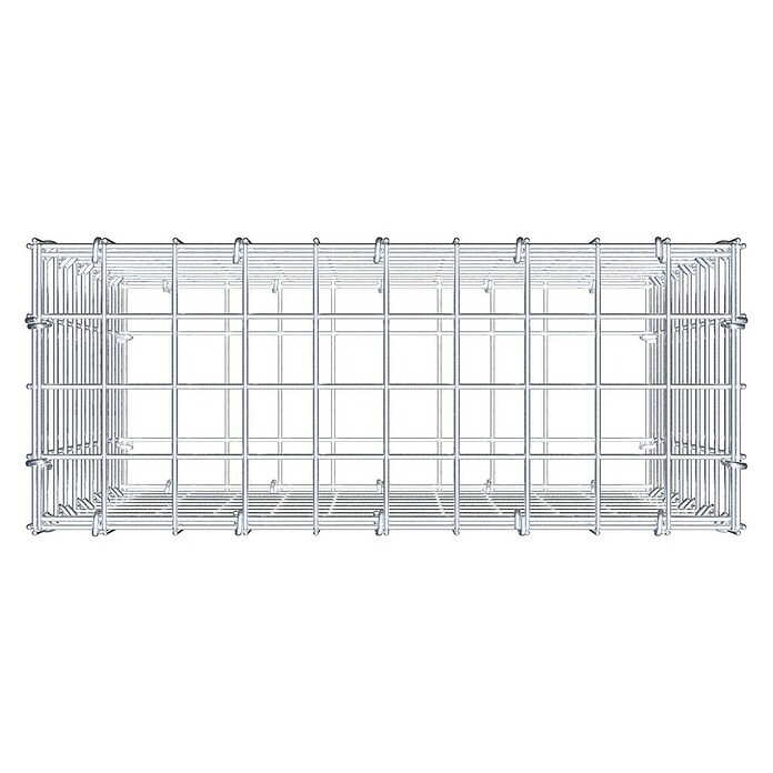 Gabiona Gabione (50 x 20 x 50 cm, Stahl, Maschenbreite: 50 mm, Maschenhöhe: 50 mm, C-Ring) | BAUHAUS