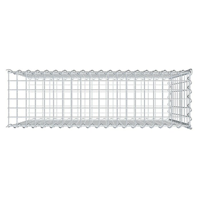 Gabiona Gabione Typ 2 (Zum Anbau in der Länge, 100 x 30 x 90 cm, Stahl, Maschenbreite: 50 mm, Maschenhöhe: 100 mm, Spirale) | BAUHAUS