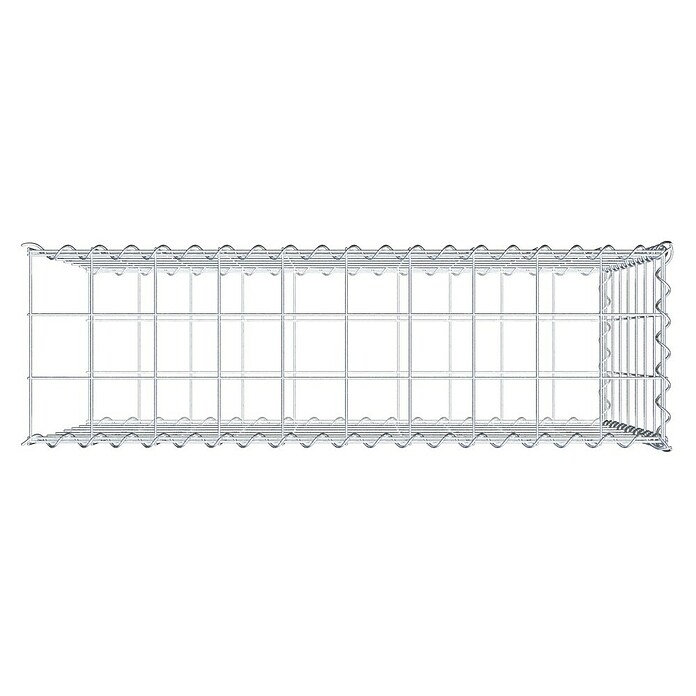 Gabiona Gabione Typ 2 (Zum Anbau in der Länge, 100 x 30 x 70 cm, Stahl, Maschenbreite: 100 mm, Maschenhöhe: 100 mm, Spirale) | BAUHAUS