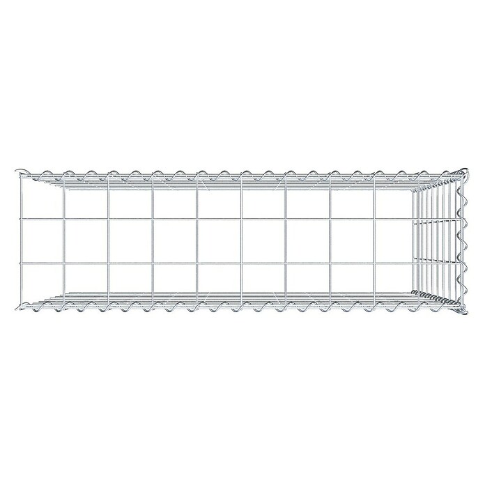 Gabiona Gabione Typ 4 (Zum Anbau in Länge & Höhe, 100 x 30 x 90 cm, Stahl, Maschenbreite: 100 mm, Maschenhöhe: 100 mm, Spirale) | BAUHAUS