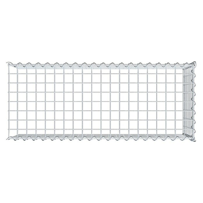 Gabiona Gabione Typ 4 (Zum Anbau in Länge & Höhe, 100 x 40 x 40 cm, Stahl, Maschenbreite: 50 mm, Maschenhöhe: 50 mm, Spirale) | BAUHAUS