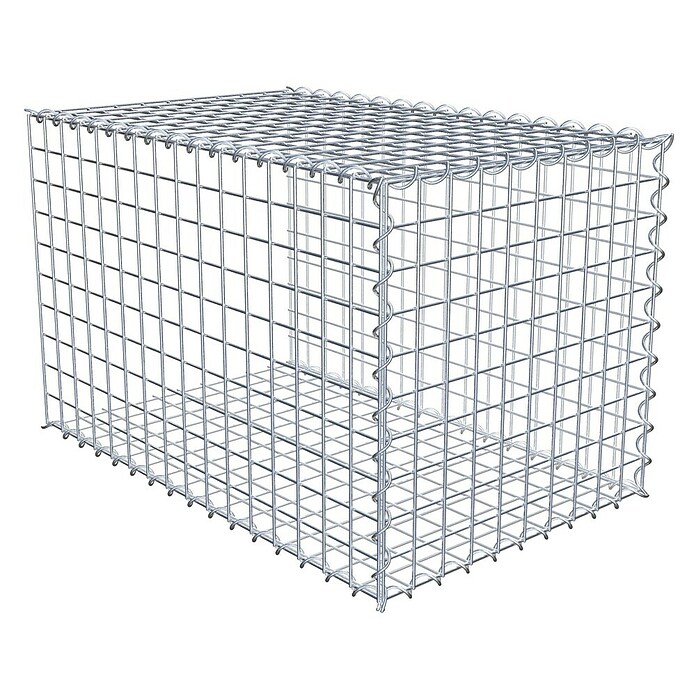 Gabiona Gabione Typ 2 (Zum Anbau in der Länge, 80 x 50 x 50 cm, Stahl, Maschenbreite: 50 mm, Maschenhöhe: 50 mm, Spirale) | BAUHAUS