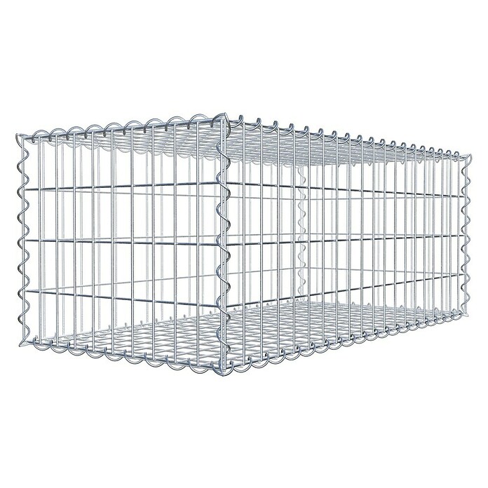 Gabiona Gabione (100 x 50 x 40 cm, Metall, Maschenbreite: 50 mm, Maschenhöhe: 100 mm) | BAUHAUS