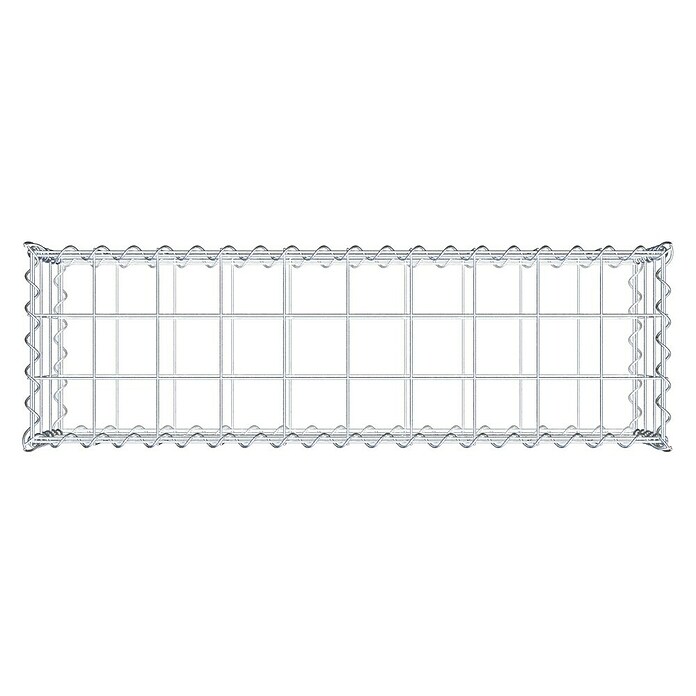 Gabiona Gabione (100 x 30 x 30 cm, Metall, Maschenbreite: 100 mm, Maschenhöhe: 100 mm) | BAUHAUS