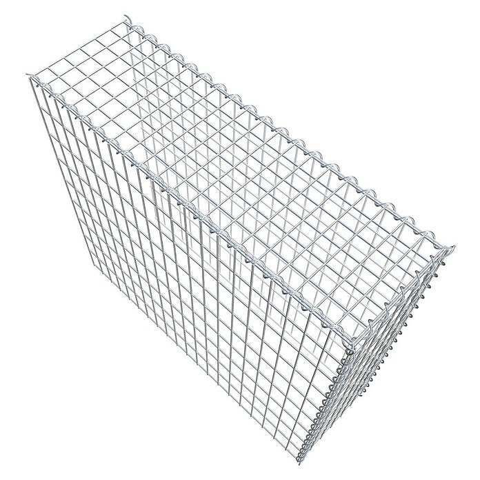Gabiona Gabione Typ 4 (Zum Anbau in Länge & Höhe, 100 x 30 x 90 cm, Stahl, Maschenbreite: 50 mm, Maschenhöhe: 100 mm, Spirale) | BAUHAUS