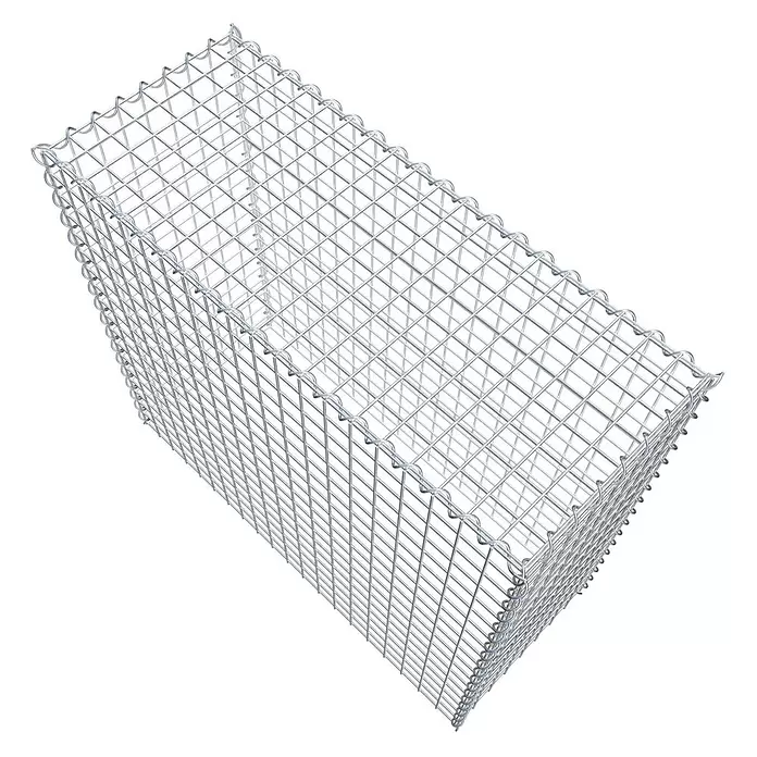 Gabiona Gabione Typ 3 - Zum Anbau in der Höhe, 100 x 40 x 90 cm, Stahl, Maschenbreite: 50 mm, Maschenhöhe: 50 mm, Spirale - Rechteckiger Gabionenkorb aus verzinktem Drahtgeflecht.