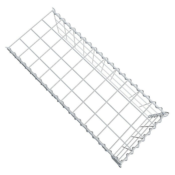 Gabiona Gabione Typ 4 (Zum Anbau in Länge & Höhe, 100 x 40 x 30 cm, Stahl, Maschenbreite: 100 mm, Maschenhöhe: 100 mm, Spirale) | BAUHAUS