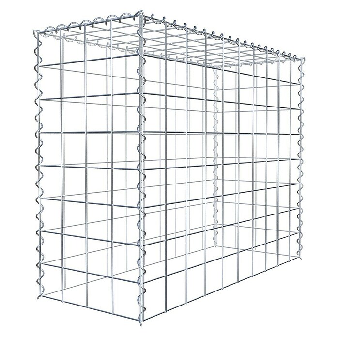 Gabiona Gabione Typ 3 (Zum Anbau in der Höhe, 100 x 40 x 80 cm, Stahl, Maschenbreite: 100 mm, Maschenhöhe: 100 mm, Spirale) | BAUHAUS