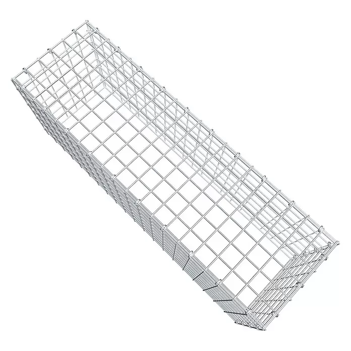 Gabiona Gabione Typ 3 - Zum Anbau in der Höhe, 100 x 30 x 40 cm, Stahl, Maschenbreite: 50 mm, Maschenhöhe: 50 mm, C-Ring - Rechteckiger Drahtgitter-Gabionenkorb aus Metall für Landschafts- und Bauprojekte.