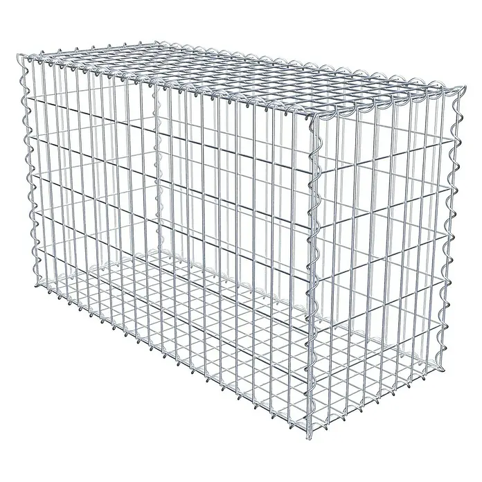 Gabiona Gabione - 100 x 40 x 60 cm, Metall, Maschenbreite: 50 mm, Maschenhöhe: 100 mm - Drahtgitterkorb für Steine: Stabiler Gabionenkorb aus Draht für den Garten- und Landschaftsbau. Ideal zur Befüllung mit Steinen.