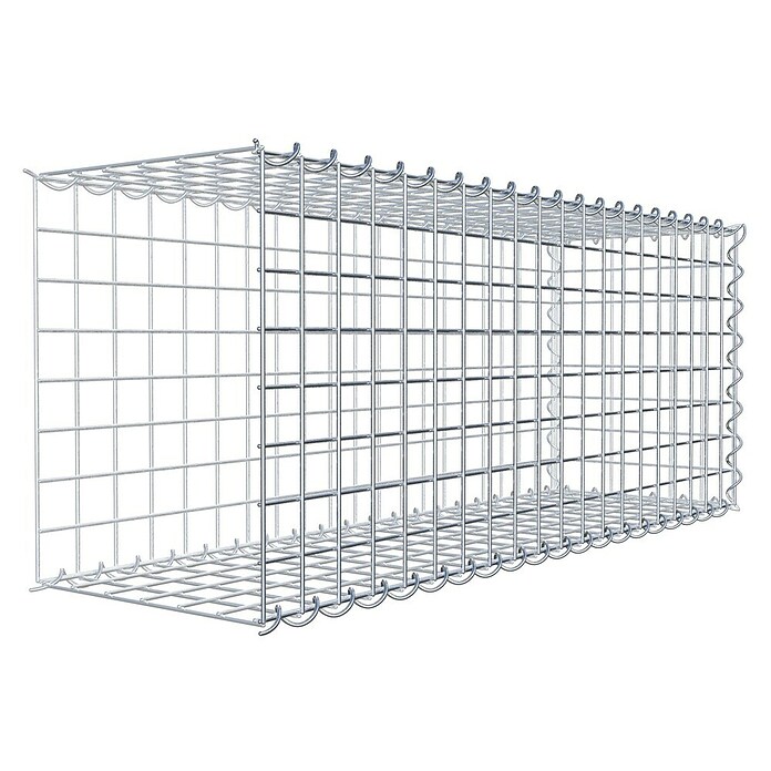 Gabiona Gabione Typ 2 (Zum Anbau in der Länge, 100 x 30 x 40 cm, Stahl, Maschenbreite: 50 mm, Maschenhöhe: 50 mm, Spirale) | BAUHAUS