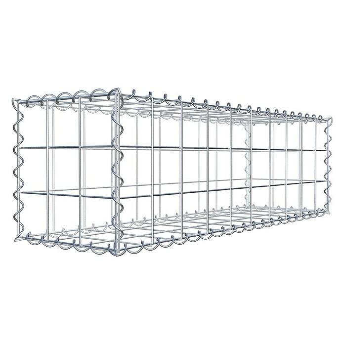 Gabiona Gabione (100 x 30 x 30 cm, Metall, Maschenbreite: 100 mm, Maschenhöhe: 100 mm) | BAUHAUS